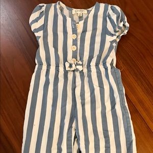 24 mo girls JESSICA SIMPSON Blue pinstripe Romper